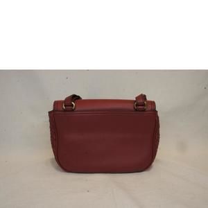 Bottega Veneta Shoulder Intrecciato Red Bag